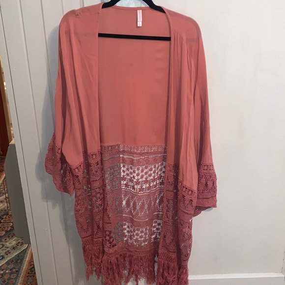 Xhilaration Tops - Xhilaration XL kimono peach color